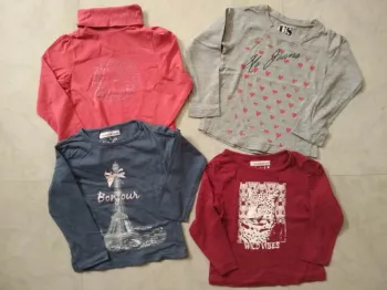 4 t shirt manches longues 3 ans