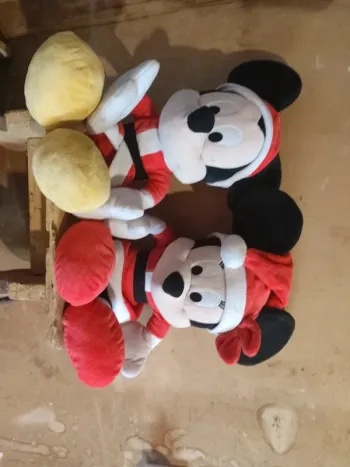 Peluche Mickey et Minnie Disney noël