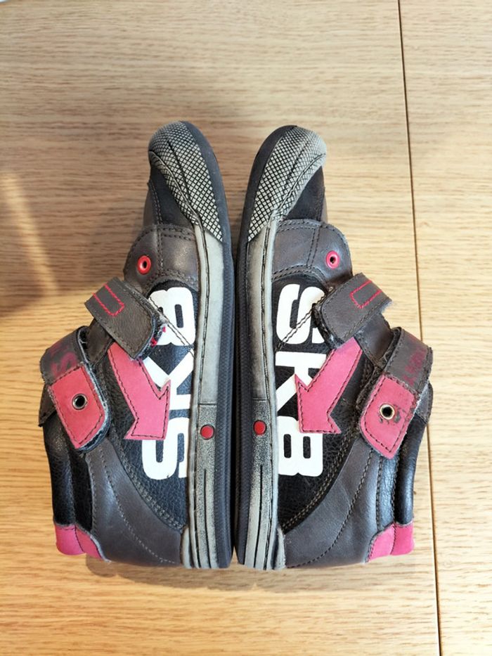 Chaussures à scratch - marron - Bopy - 33 - photo numéro 3