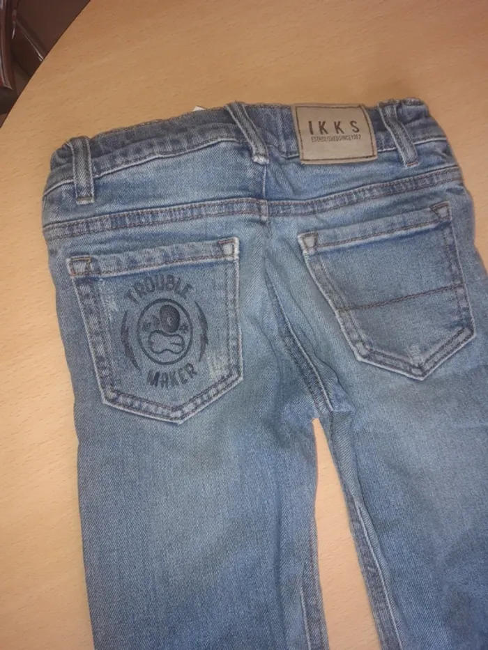Jeans effet usé Ikks 5 ans - photo numéro 6