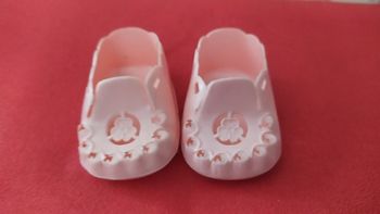 chaussures poupée 6 cm vintage rose famosa