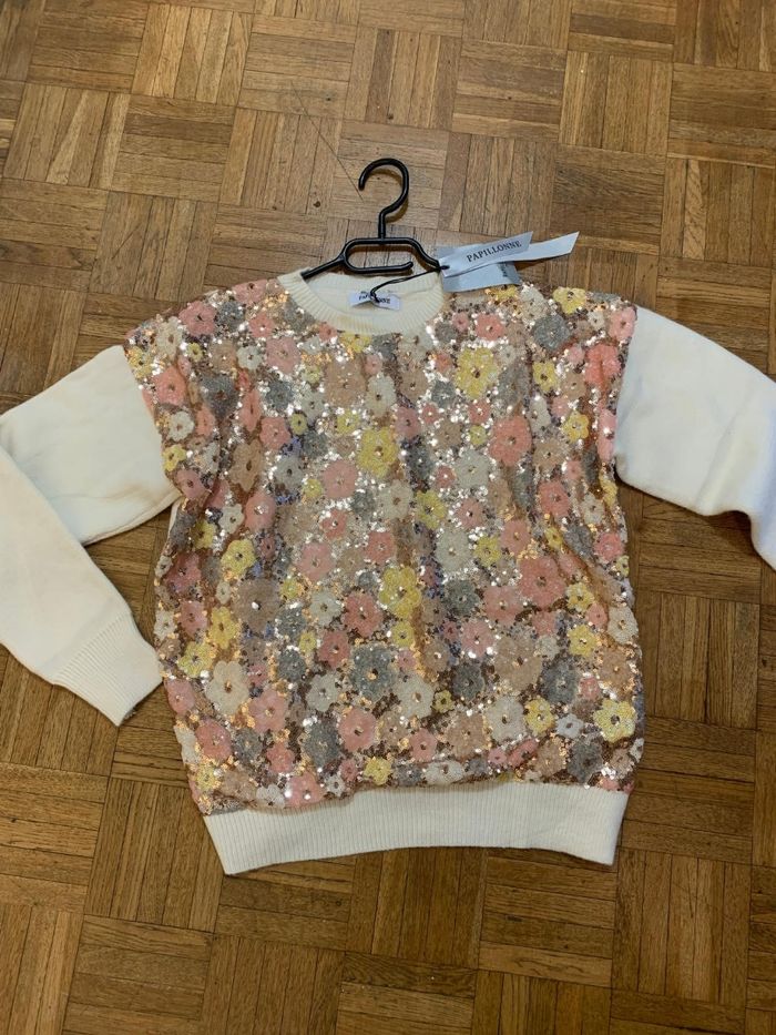 Pull d'hiver 💫💠bi-matière effet vintage - photo numéro 6