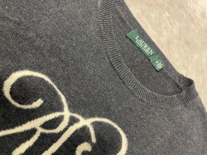 Pull Lauren Ralph Lauren Logo brodé en laine - photo numéro 4