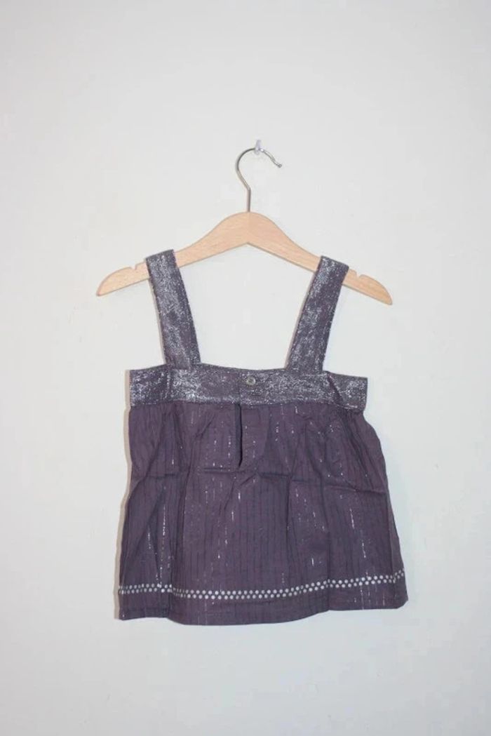 Haut à bretelles avec fils d'argent un peu partout Kidkanai - photo numéro 3