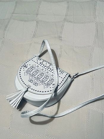 Sac bandoulière fille blanc ivoire