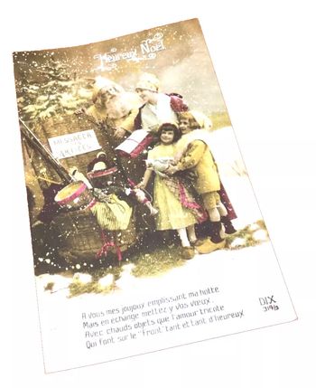 Carte postale 14-18 Heureux Noël   Messager des Armées