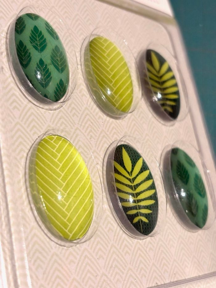 Ensemble 6 cabochons en verre vert Artemio - photo numéro 2