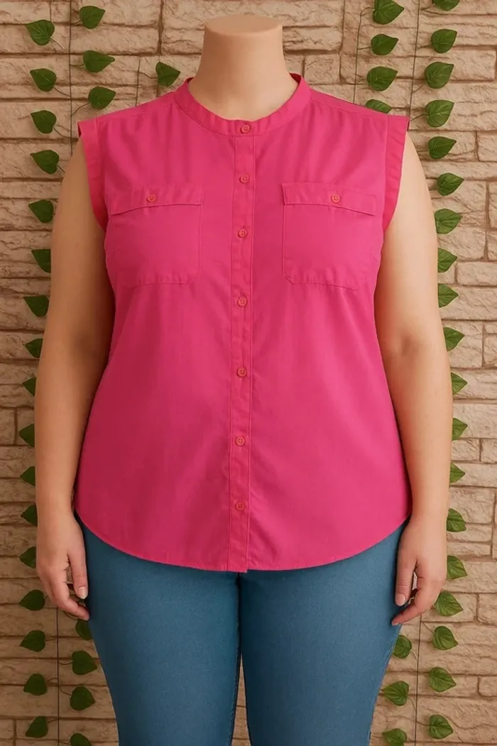 🌸Blouse rose Transparente Lahalle Taille 40 🌸
