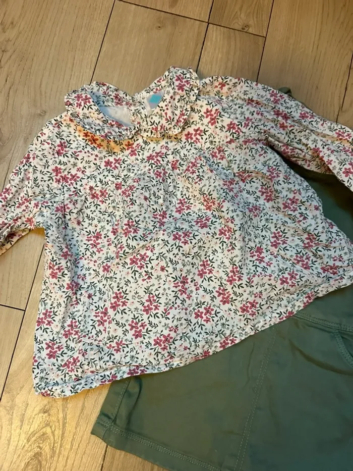 Ensemble robe + blouse tape à l’œil 18 mois - photo numéro 5