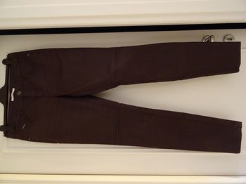 Pantalon enduit lie de vin Camaieu taille 38