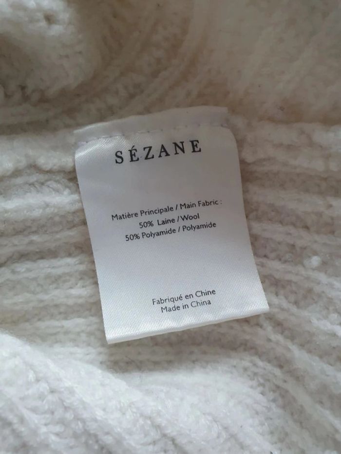 Superbe pull sezane en laine - photo numéro 4