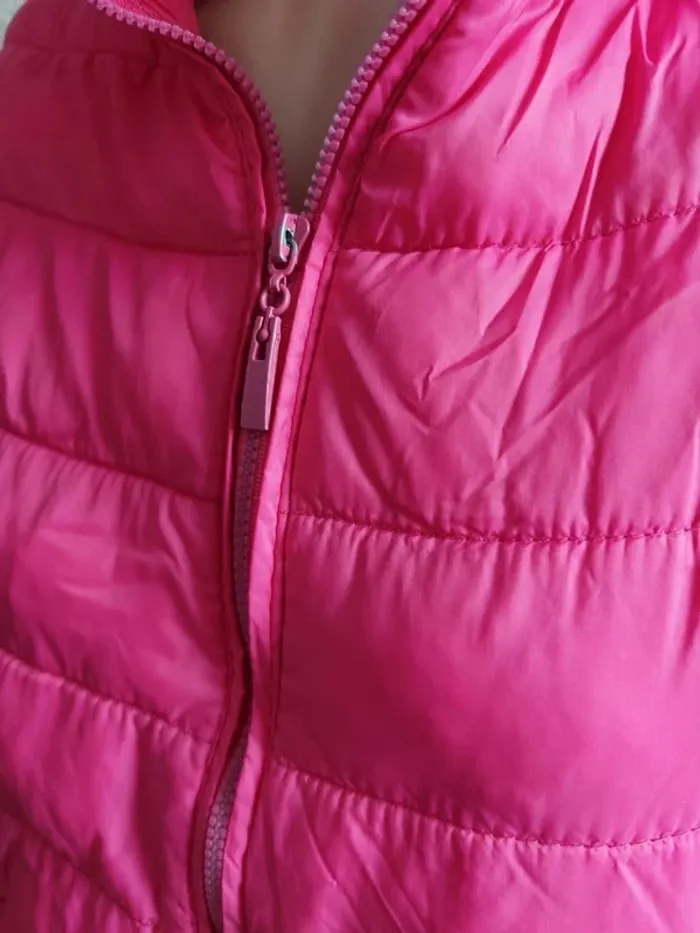 Doudoune rose légère Taille L - photo numéro 5