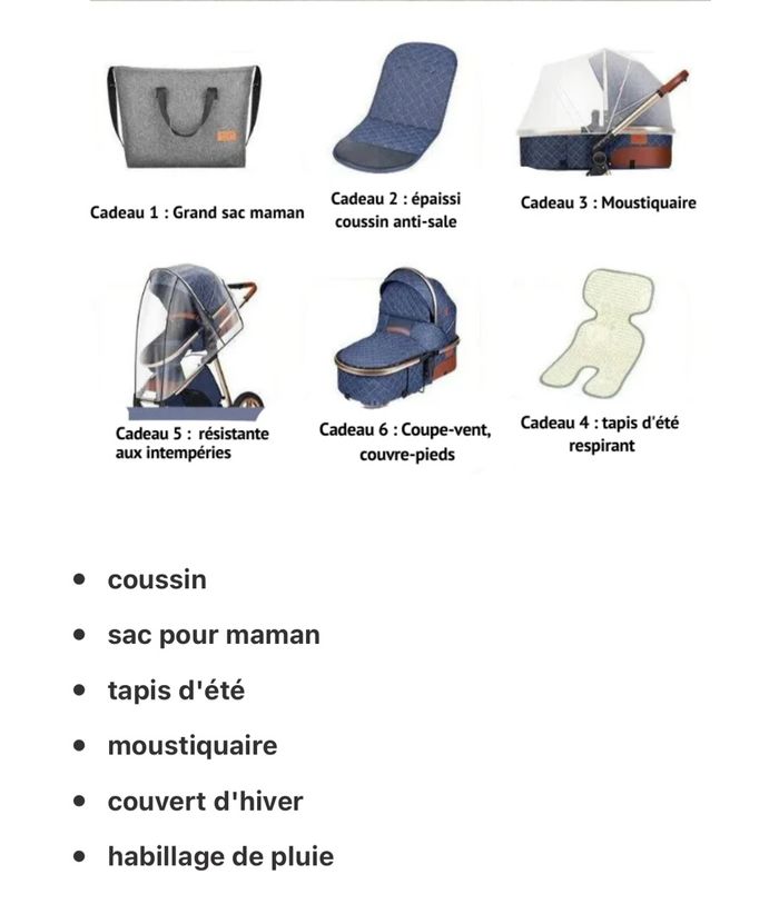 Poussette  importer made in china pour bébé tendance, Solide et confortable à prix cassé - photo numéro 3