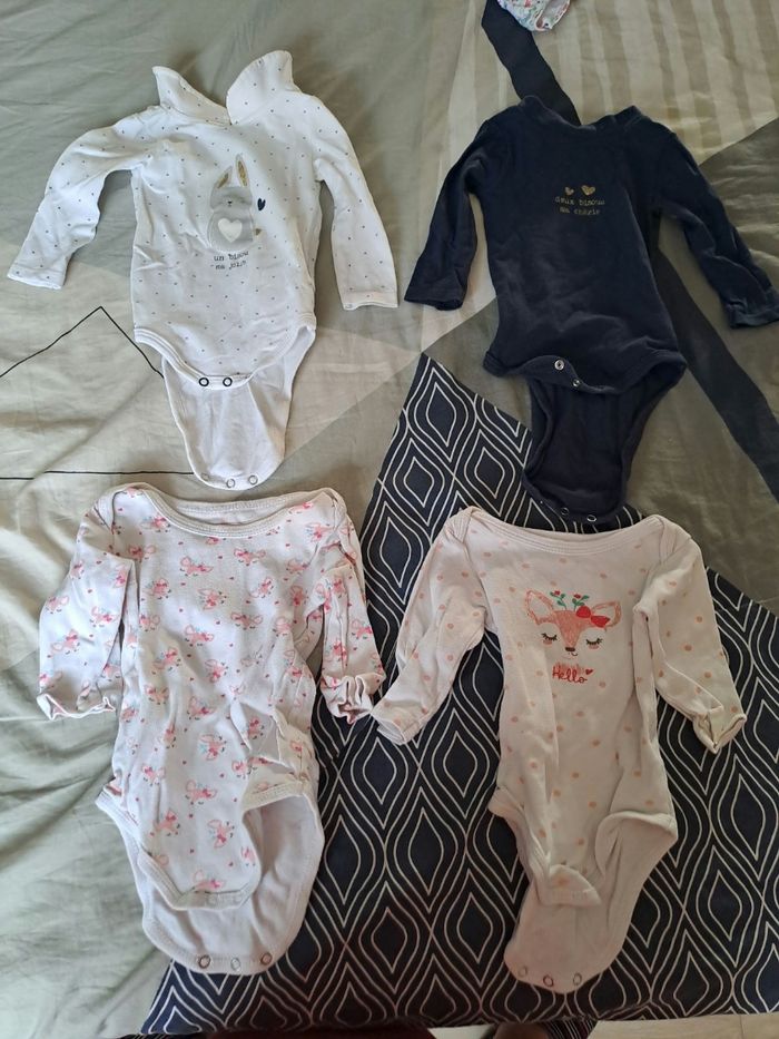 Lot de 4 bodies manches longues