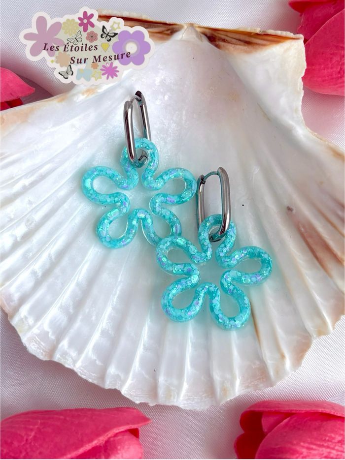 Moyenne fleur interchangeable avec créoles - photo numéro 7