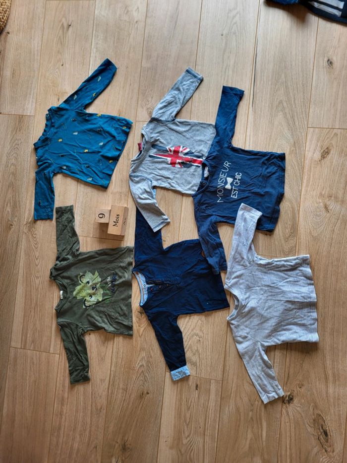 Lot t-shirts manches longues garçon été petits prix - photo numéro 2