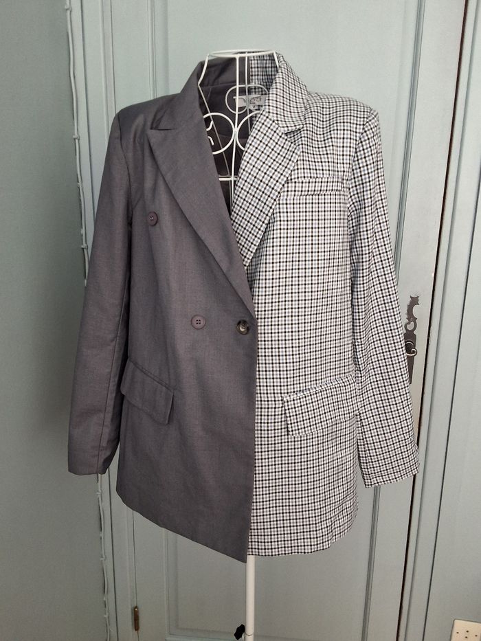 Veste oversize deux tons