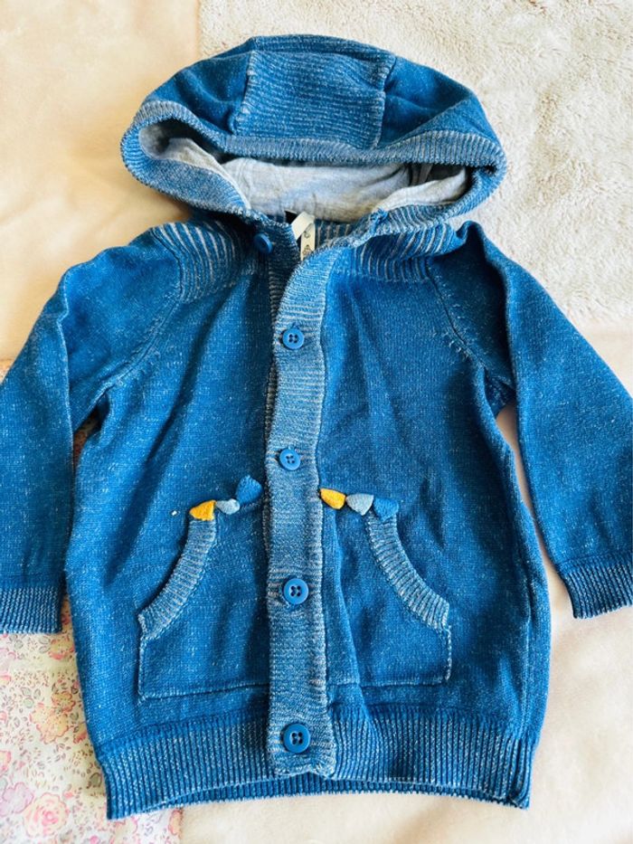 Gilet à capuche 6 mois - photo numéro 2