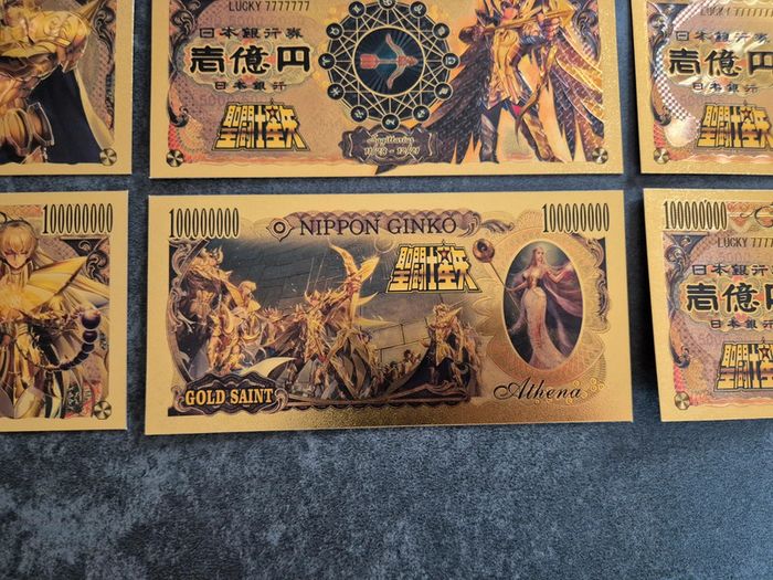 12 Billets OR à collectionner Saint Seiya - photo numéro 8