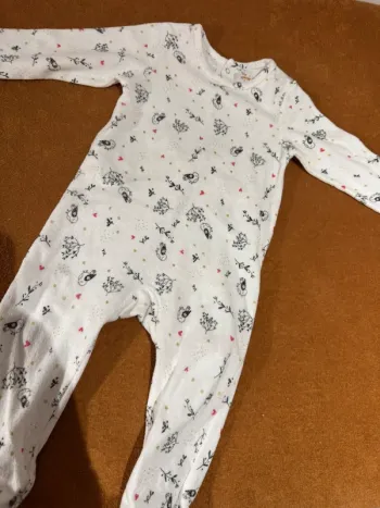 Grenouillère pyjama en velours