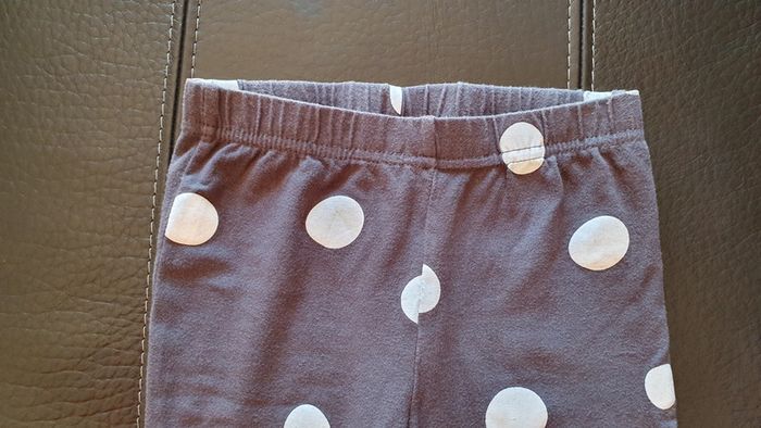 Legging gris à rond blanc - photo numéro 2