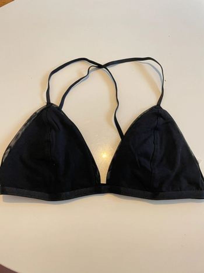 Brassière noire neuve taille S en coton