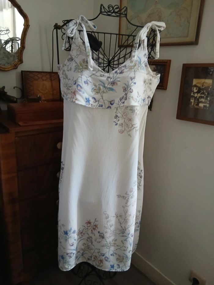 Robe longue bretelles larges réglables