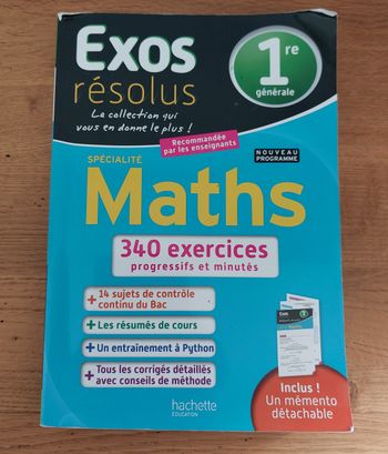 Livre de révisions de Maths 1ère générale