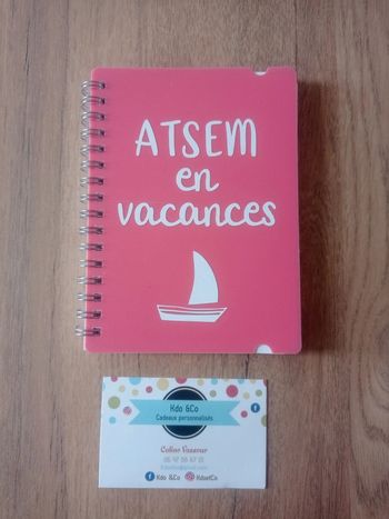 Carnet spirale ATSEM en vacances