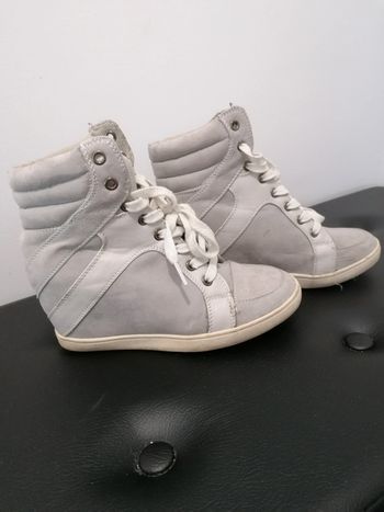 Baskets compensées grise 37