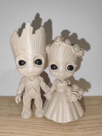 Figurine Groot et sa mariée