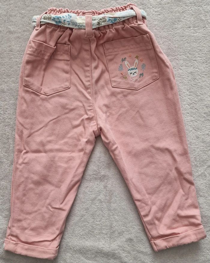 Ensemble blouse multicouleur + pantalon rose - 18M - Sergent Major (BE avec défauts) - photo numéro 6