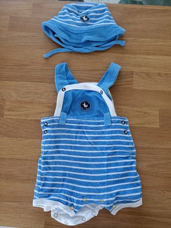 Ensemble grenouillere + chapeau