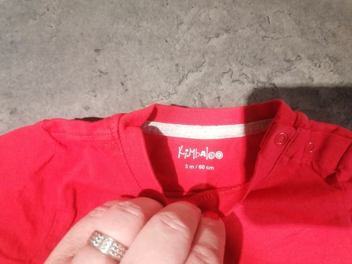 Tee shirt rouge bébé - photo numéro 3