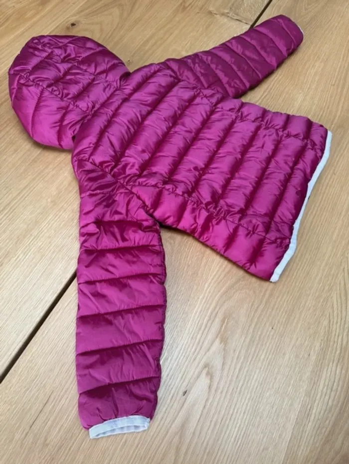 Doudoune mi-saison rose fushia et rose pâle - Taille 3 Ans - photo numéro 11