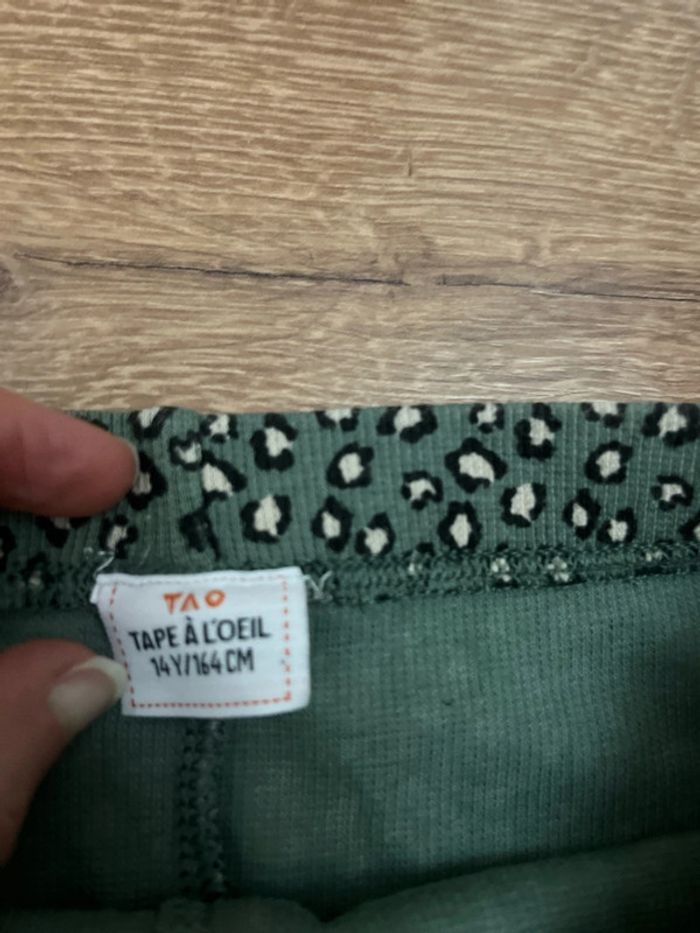Leggings côtelés motif léopard TAO 14 ans - photo numéro 4