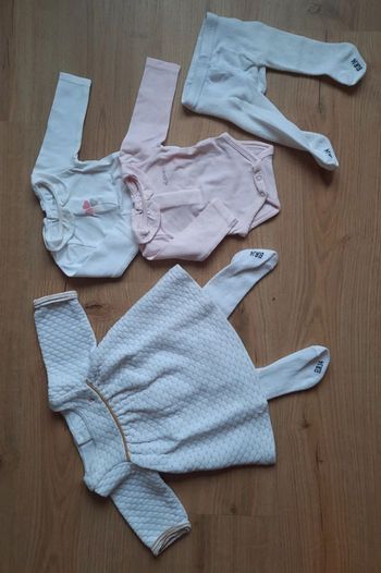 Ensemble robe et bodys Obaïbi naissance