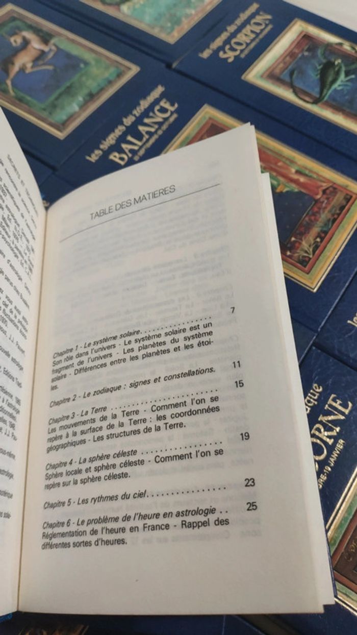 Lot 14 livres astrologie secrets techniques Colombet signes zodiaque Curcio - photo numéro 4
