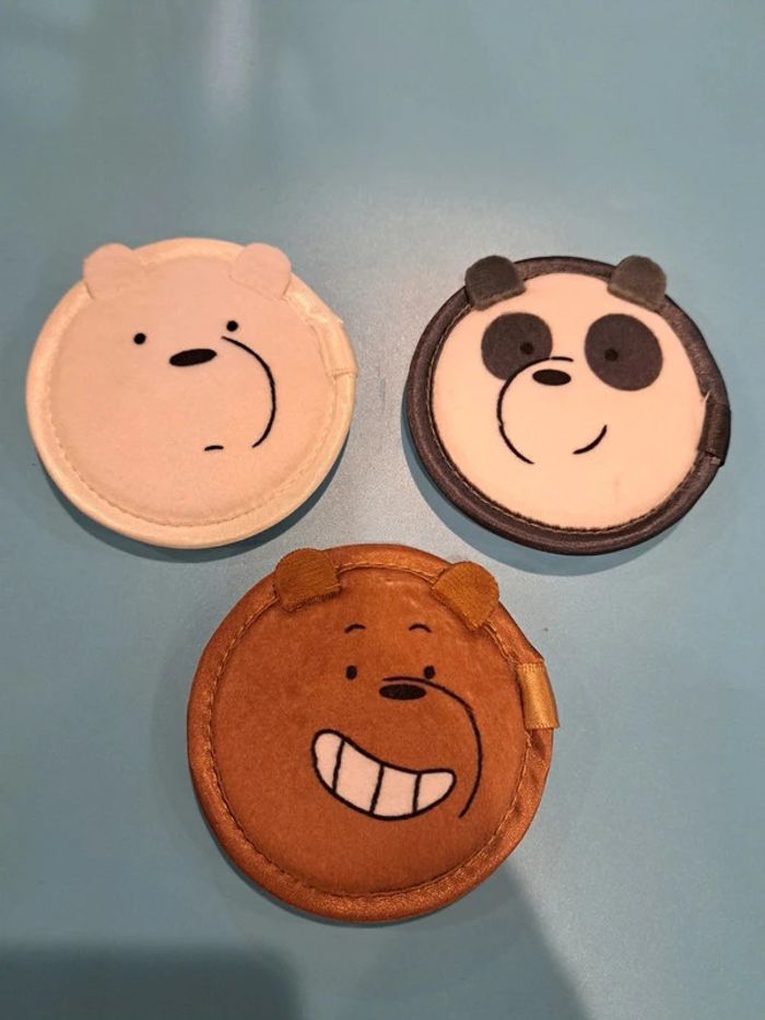 Bare Bears : Tota Bag, Houpettes & Essuie Cheveux - Neuf - photo numéro 7