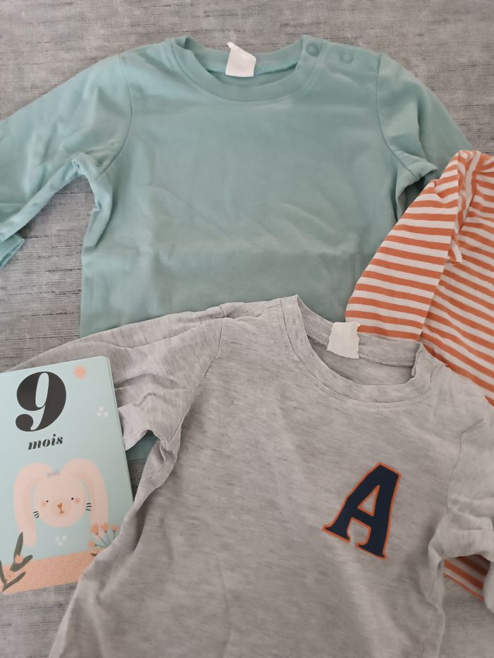 T-shirt bébé garçon 9 mois - photo numéro 2