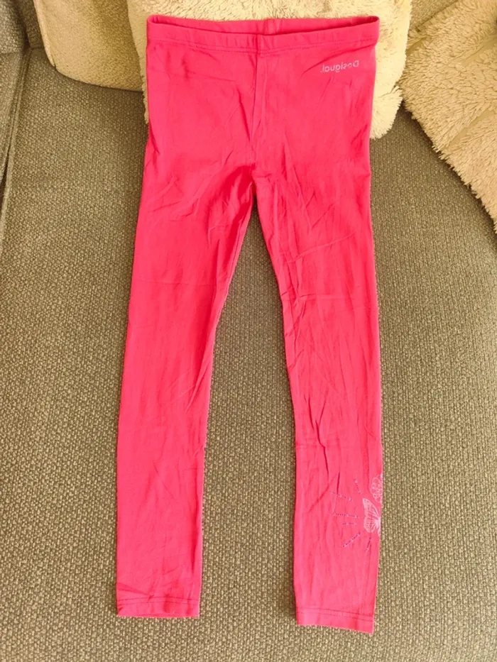 Legging Desigual rose fushia papillon - photo numéro 4