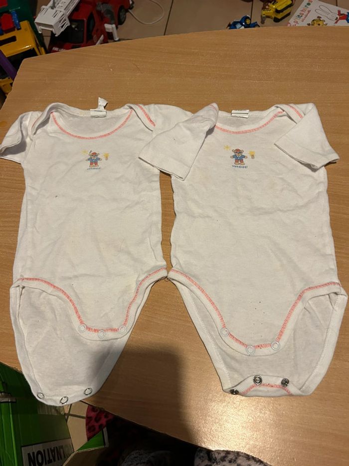 Lot de 13 body body )manche courte taille 12 mois - photo numéro 5