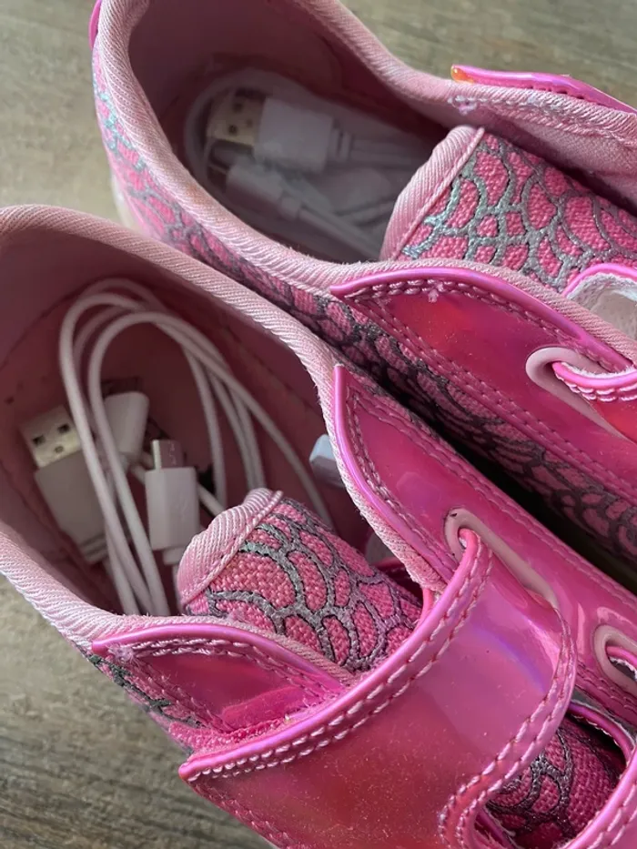 Chaussures baskets fille lumineuses taille 36 - photo numéro 6