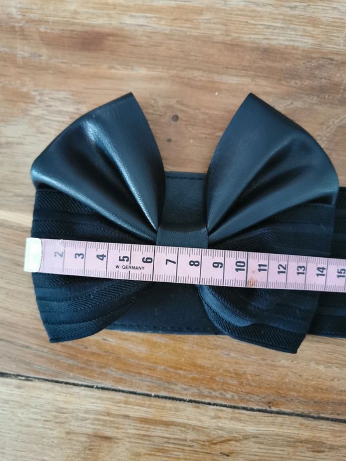 Ceinture large noir élastique. Taille 83 cm - photo numéro 8