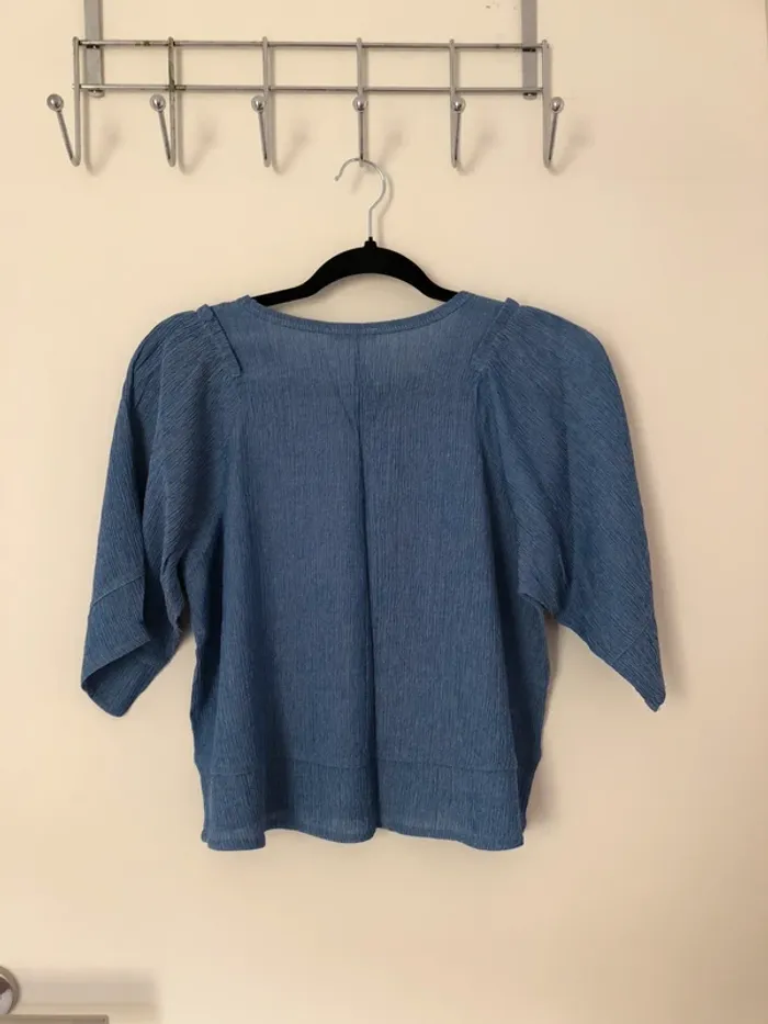 Huat court bleu effet Denis Zara taille M - photo numéro 5