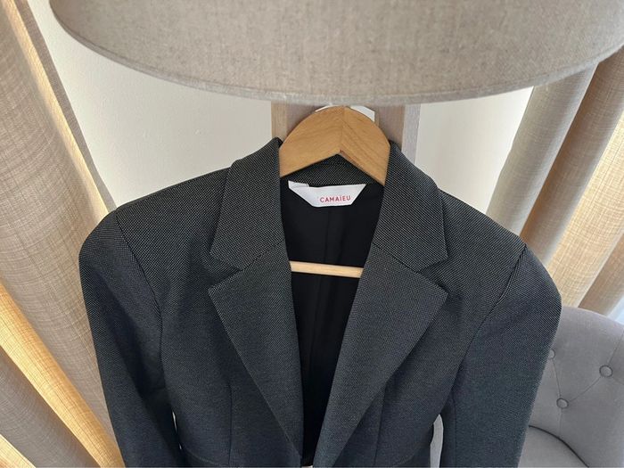 Veste Camaieu femme grise taille 36 - photo numéro 3