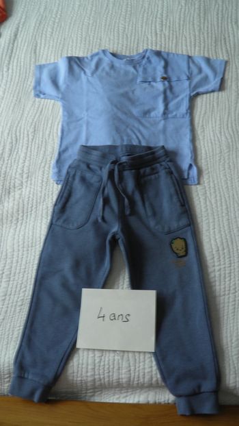 Ensemble garçon 4 ans bleu