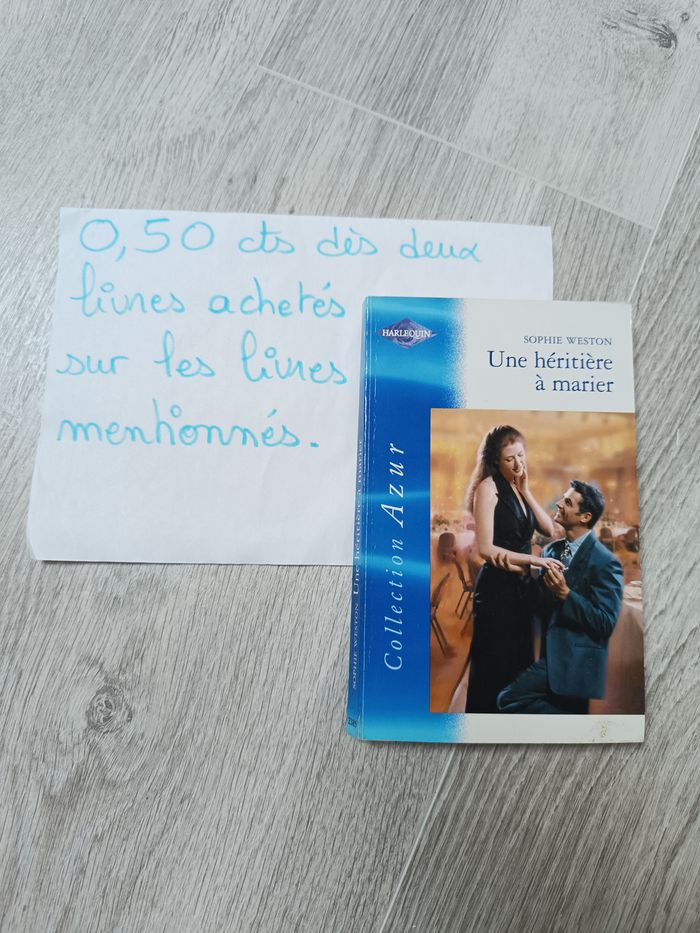 Livre Harlequin collection Azur