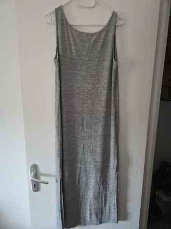 Robe longue femme été débardeur gris moulante TBE taille XL pimkie