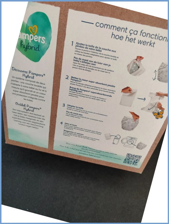Pampers hybrid/ couche lavable+ 15 changes. - photo numéro 4